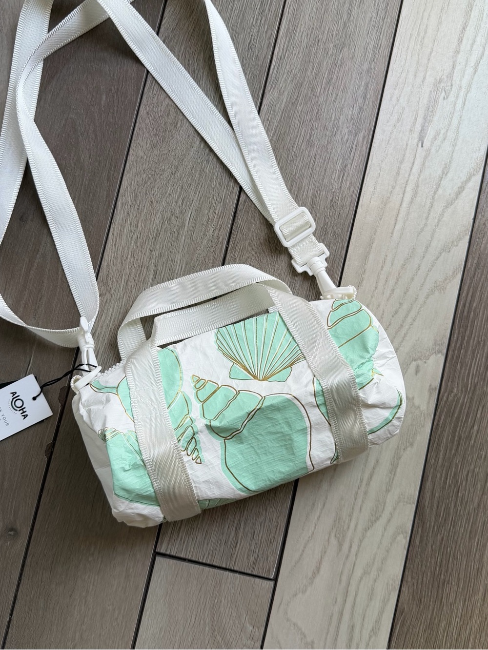 ALOHA Collection Mini Mini Duffle / Sea Treasure / Mint - Picture 5 of 9